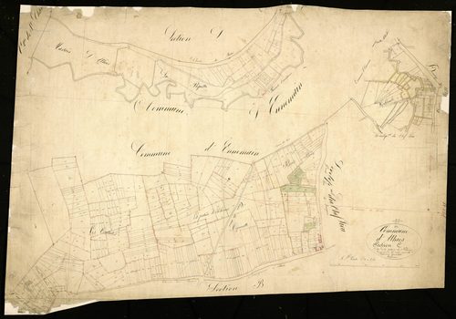 Plan du cadastre napoléonien - Athies : Pâture de Rheims (La), C