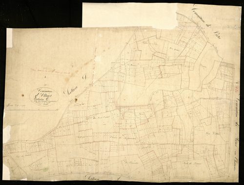 Plan du cadastre napoléonien - Athies : Chemin de la Procession (Le), E