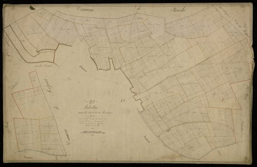 Plan du cadastre napoléonien - Aubvillers : Chemin de Montdidier (Le), A