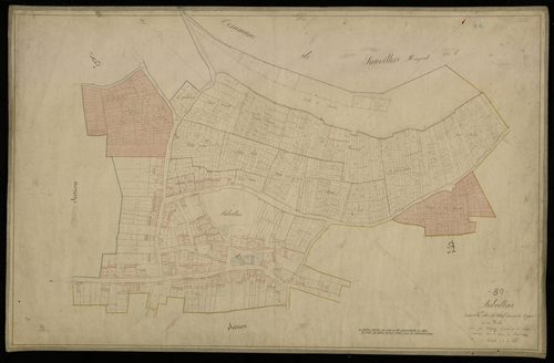 Plan du cadastre napoléonien - Aubvillers : Chef-lieu (Le) ; Vignes (Les), C