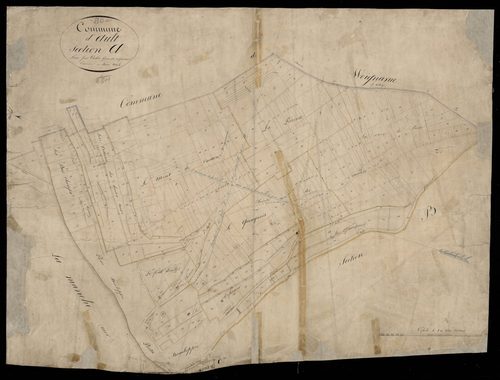 Plan du cadastre napoléonien - Ault : A