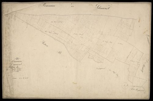 Plan du cadastre napoléonien - Aumont : Valdame (Le), A