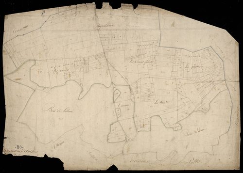 Plan du cadastre napoléonien - Authie (Authies) : [A1]