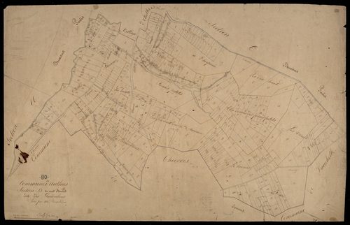Plan du cadastre napoléonien - Authie (Authies) : Gauderlans (les), D1