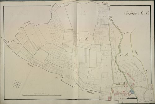 Plan du cadastre napoléonien - Authieule : A et B