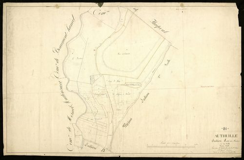 Plan du cadastre napoléonien - Authuille : Merlier (Le), A1