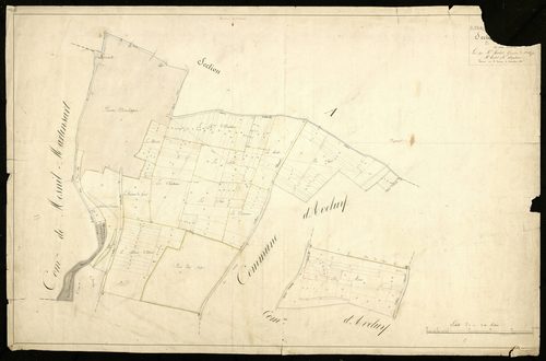 Plan du cadastre napoléonien - Authuille : Seize (Les), B
