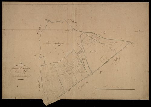Plan du cadastre napoléonien - Avelesges (Aveleges) : A