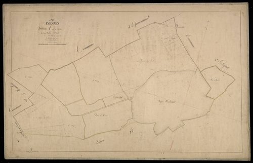 Plan du cadastre napoléonien - Avesnes-Chaussoy (Avesnes) : Chef-lieu (Le), A1