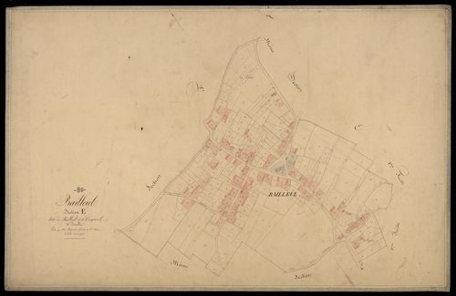 Plan du cadastre napoléonien - Bailleul : Bailleul ; Coquerelle, E2 (E1 développée)