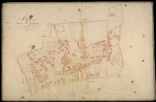 Plan du cadastre napoléonien - Baizieux : Chef-lieu (Le), A développée