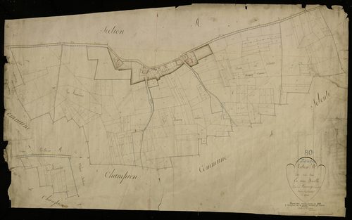 Plan du cadastre napoléonien - Balattre : Sud (Le), B