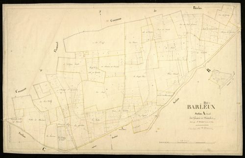 Plan du cadastre napoléonien - Barleux : Chemin de Biaches (Le), A1