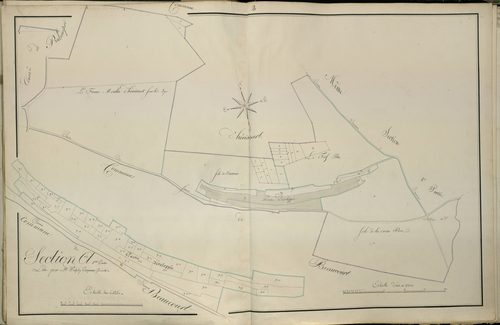 Plan du cadastre napoléonien - Atlas cantonal - Bavelincourt : A1 et partie de A1 développée