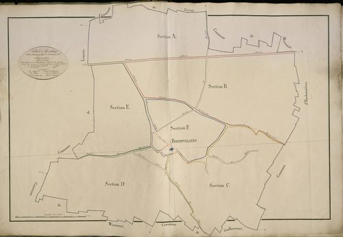 Plan du cadastre napoléonien - Bayonvillers : tableau d'assemblage