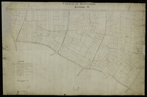 Plan du cadastre napoléonien - Bayonvillers : B