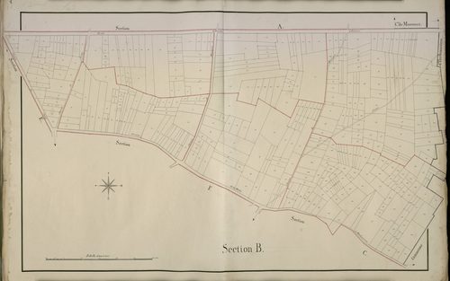 Plan du cadastre napoléonien - Bayonvillers : B
