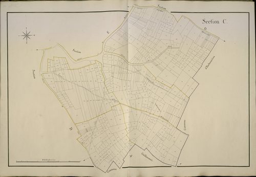 Plan du cadastre napoléonien - Bayonvillers : C