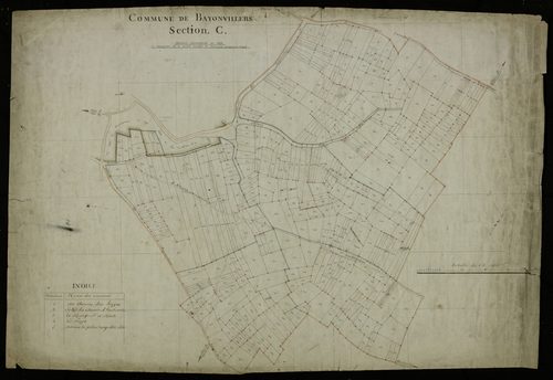 Plan du cadastre napoléonien - Bayonvillers : C