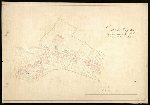 Plan du cadastre napoléonien - Bazentin : développement de la section A
