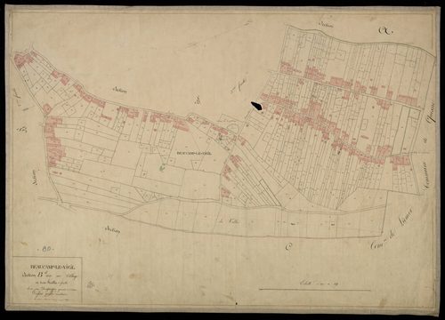 Plan du cadastre napoléonien - Beaucamps-le-Vieux (Beaucamp-le-Vieil) : Village (Le), B1