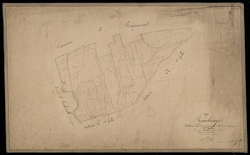 Plan du cadastre napoléonien - Beauchamps : Bois d'Embreville (le ) ; Mont de Fourques(Le), A2