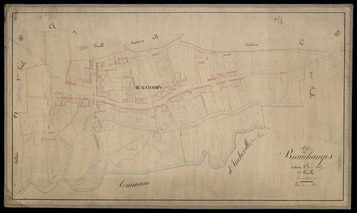 Plan du cadastre napoléonien - Beauchamps : Village (Le), C1