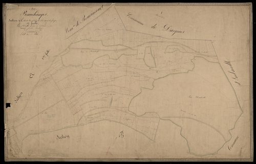 Plan du cadastre napoléonien - Beauchamps : Bois d'Embreville (le ) ; Mont de Fourques(Le), A1