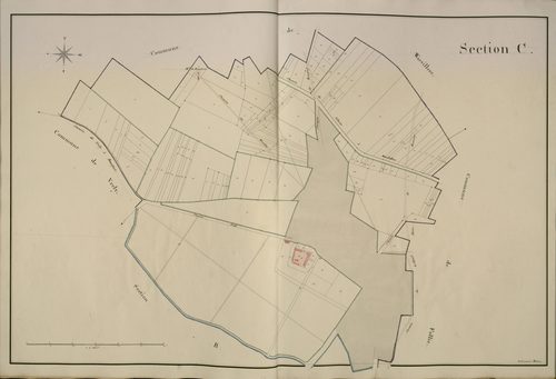Plan du cadastre napoléonien - Beaufort-en-Santerre (Beaufort) : C
