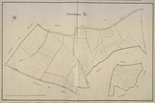 Plan du cadastre napoléonien - Beaufort-en-Santerre (Beaufort) : B
