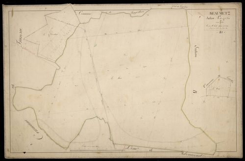 Plan du cadastre napoléonien - Beaumetz : Forêt (La), A