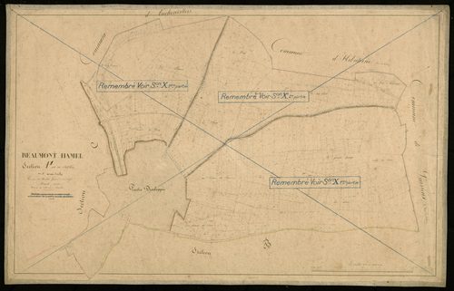 Plan du cadastre napoléonien - Beaumont-Hamel : Chef-lieu (Le), A1
