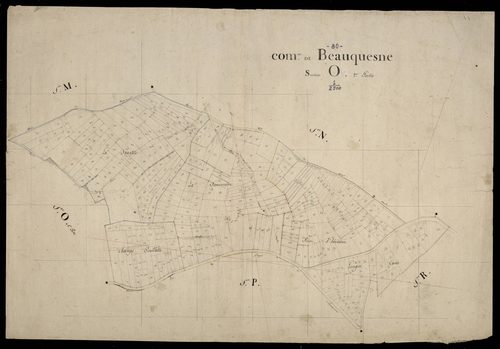 Plan du cadastre napoléonien - Beauquesne : O2