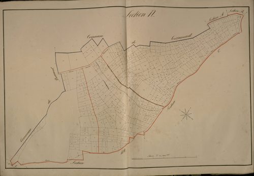 Plan du cadastre napoléonien - Beauquesne (Beauquesnes) : N