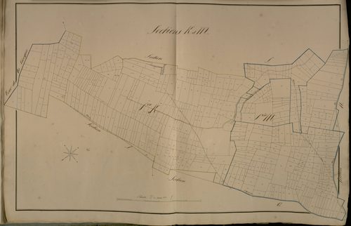 Plan du cadastre napoléonien - Beauquesne (Beauquesnes) : K et M