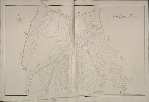 Plan du cadastre napoléonien - Beauval : F2