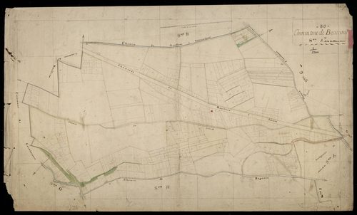 Plan du cadastre napoléonien - Beauval : Blanc-mont (Le), A