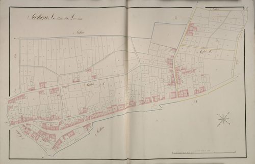 Plan du cadastre napoléonien - Beauval : I1 et A2