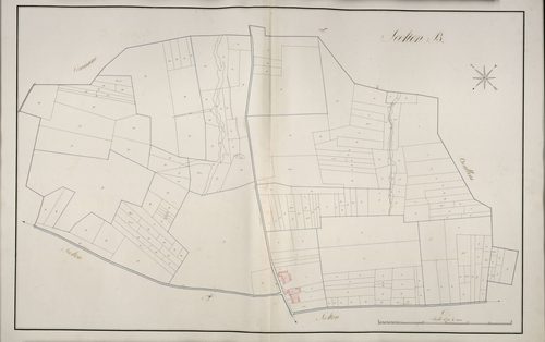 Plan du cadastre napoléonien - Beauval : B