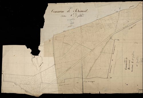 Plan du cadastre napoléonien - Beauval : E2