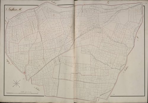 Plan du cadastre napoléonien - Beauval : H