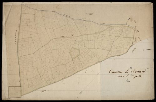 Plan du cadastre napoléonien - Beauval : E1