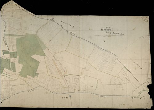 Plan du cadastre napoléonien - Beauval : G