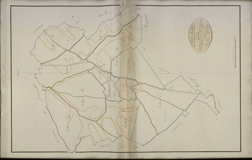 Plan du cadastre napoléonien - Beauval : tableau d'assemblage