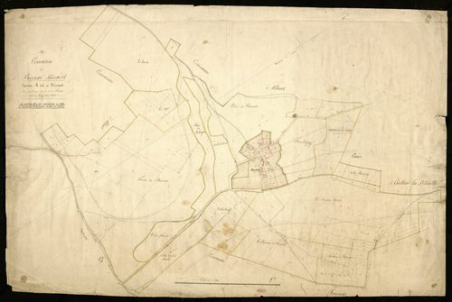 Plan du cadastre napoléonien - Becordel-Becourt (Bécourt-Bécordel) : Bécourt, A