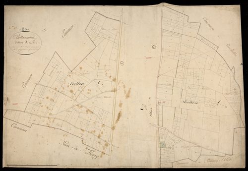 Plan du cadastre napoléonien - Bellancourt : A, C