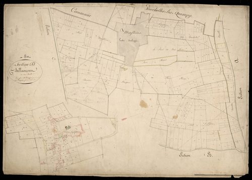 Plan du cadastre napoléonien - Bellancourt : D