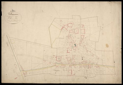 Plan du cadastre napoléonien - Bellancourt : B et D développées