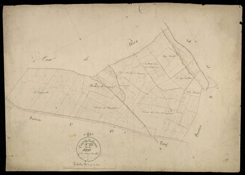 Plan du cadastre napoléonien - Belleuse : Sehu (Le), B2