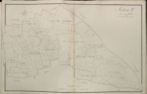 Plan du cadastre napoléonien - Atlas cantonal - Belloy-en-Santerre (Belloy) : C